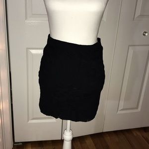 Black Lace Miniskirt